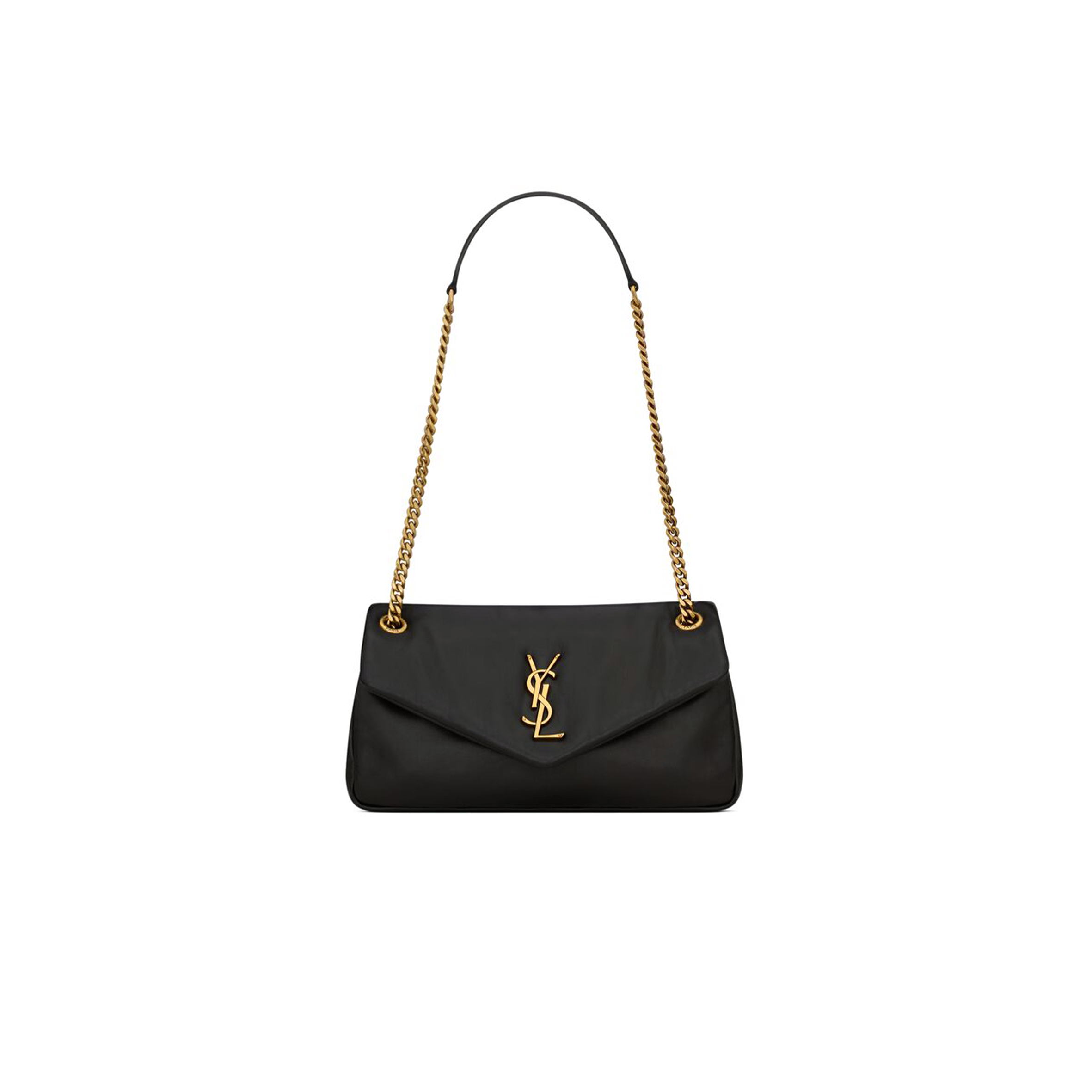 YSL CALYPSO SMALL IN PLUNGED LAMBSKIN 734153AACQO1000 (26*14*7cm) YSL CALYPSO SMALL IN PLUNGED LAMBSKIN 734153AACQO1000 (26*14*7cm)